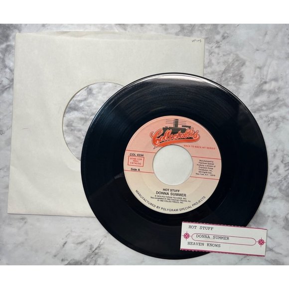 Donna Summer Hot Stuff / Heaven Knows 45 Disco Funk Collectables 4334 - Picture 3 of 6